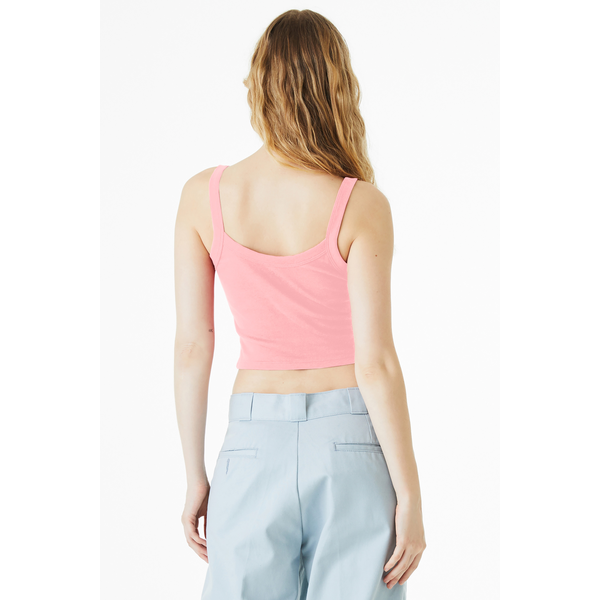 Bella + Canvas® Micro Rib Ladies' Cotton/Poly Spaghetti Strap Tank