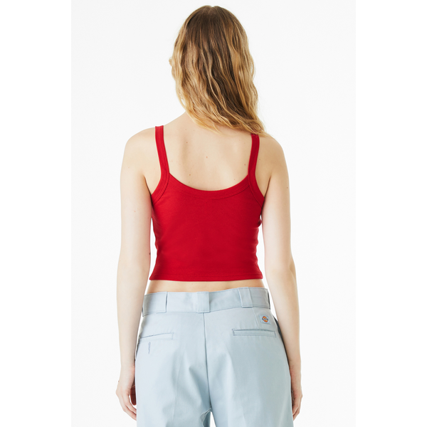 Bella + Canvas® Micro Rib Ladies' Cotton/Poly Spaghetti Strap Tank