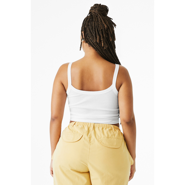 Bella + Canvas® Micro Rib Ladies' Cotton/Poly Spaghetti Strap Tank