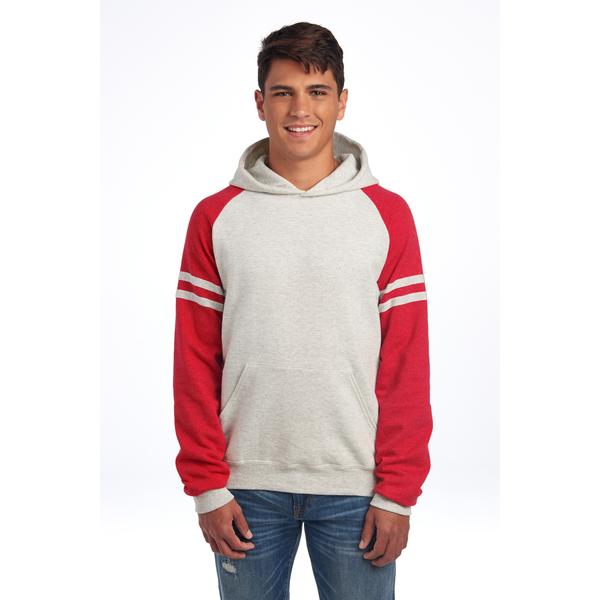 Jerzees® NuBlend® Cotton/Poly Varsity Colorblock Unisex Hooded Sweatshirt