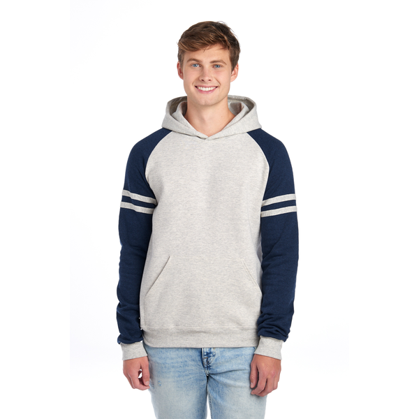 Jerzees® NuBlend® Cotton/Poly Varsity Colorblock Unisex Hooded Sweatshirt