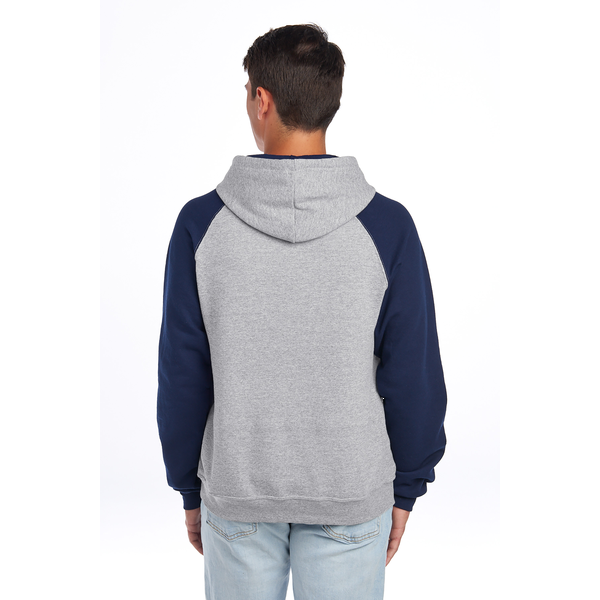 Jerzees® NuBlend® Cotton/Poly Colorblock Raglan Unisex Hoodie Sweatshirt