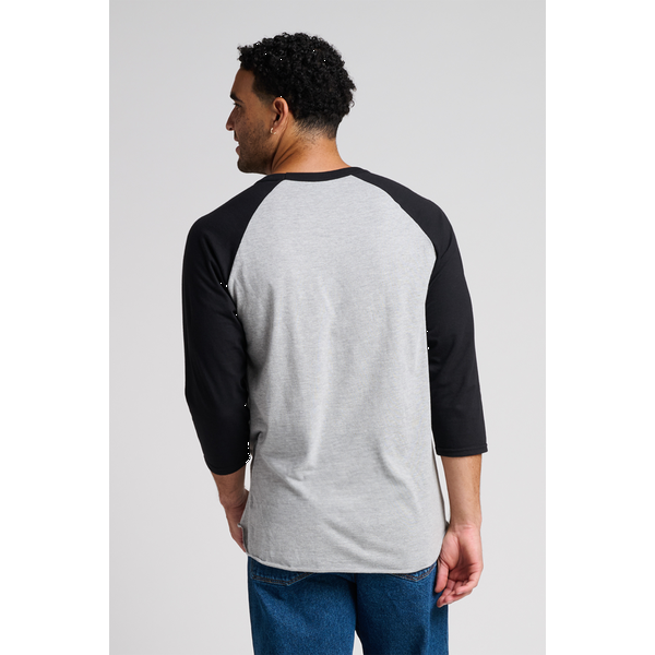 Jerzees® Premium Blend Combed Ring Spun Cotton/Poly 3/4 Sleeve Raglan Unisex Tee