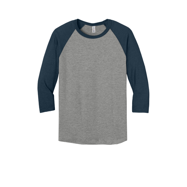 Jerzees® Premium Blend Combed Ring Spun Cotton/Poly 3/4 Sleeve Raglan Unisex Tee