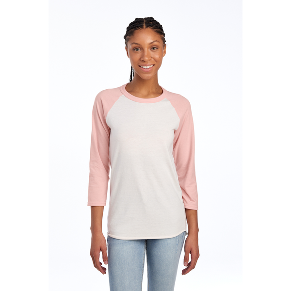 Jerzees® Premium Blend Combed Ring Spun Cotton/Poly 3/4 Sleeve Raglan Unisex Tee