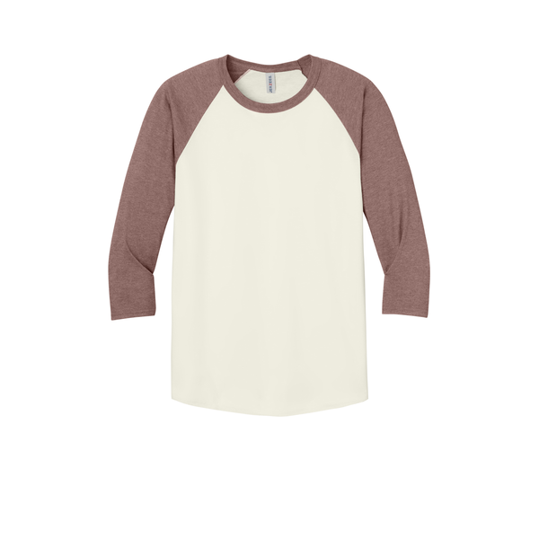 Jerzees® Premium Blend Combed Ring Spun Cotton/Poly 3/4 Sleeve Raglan Unisex Tee
