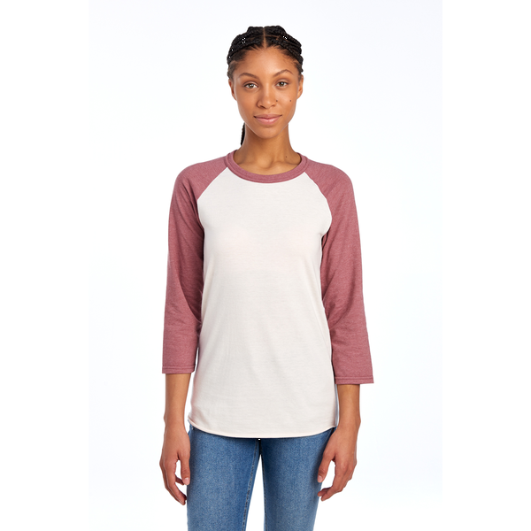 Jerzees® Premium Blend Combed Ring Spun Cotton/Poly 3/4 Sleeve Raglan Unisex Tee