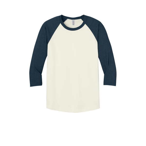 Jerzees® Premium Blend Combed Ring Spun Cotton/Poly 3/4 Sleeve Raglan Unisex Tee