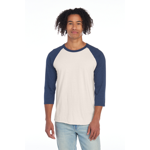 Jerzees® Premium Blend Combed Ring Spun Cotton/Poly 3/4 Sleeve Raglan Unisex Tee