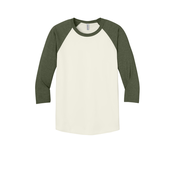 Jerzees® Premium Blend Combed Ring Spun Cotton/Poly 3/4 Sleeve Raglan Unisex Tee
