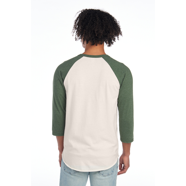 Jerzees® Premium Blend Combed Ring Spun Cotton/Poly 3/4 Sleeve Raglan Unisex Tee