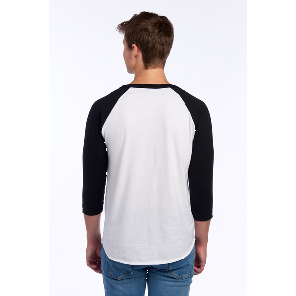 Jerzees® Premium Blend Combed Ring Spun Cotton/Poly 3/4 Sleeve Raglan Unisex Tee