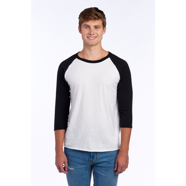 Jerzees® Premium Blend Combed Ring Spun Cotton/Poly 3/4 Sleeve Raglan Unisex Tee