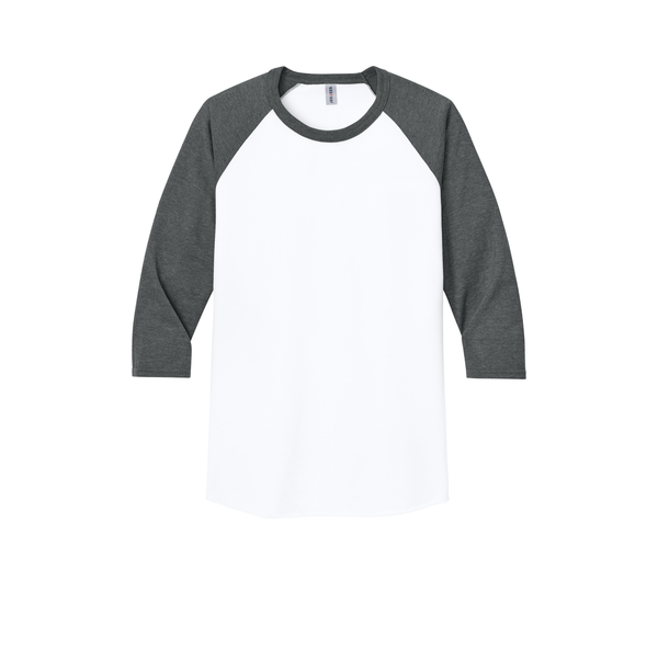 Jerzees® Premium Blend Combed Ring Spun Cotton/Poly 3/4 Sleeve Raglan Unisex Tee