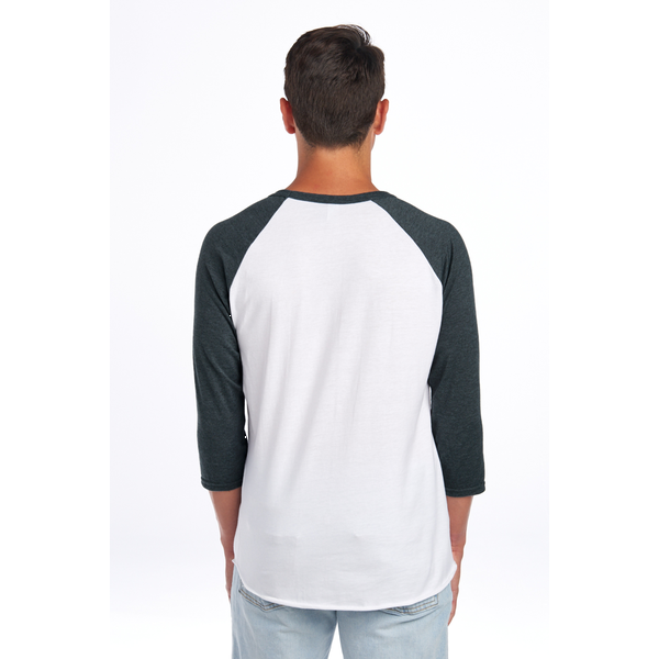 Jerzees® Premium Blend Combed Ring Spun Cotton/Poly 3/4 Sleeve Raglan Unisex Tee