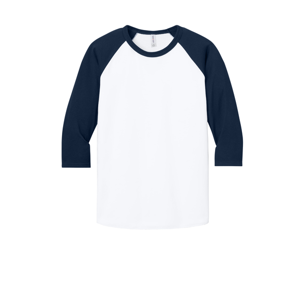 Jerzees® Premium Blend Combed Ring Spun Cotton/Poly 3/4 Sleeve Raglan Unisex Tee