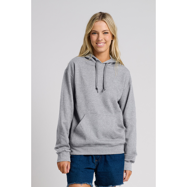 Jerzees® Ultimate™ CVC Ring Spun Cotton/Poly Hooded Unisex Sweatshirt