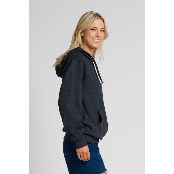 Jerzees® Ultimate™ CVC Ring Spun Cotton/Poly Hooded Unisex Sweatshirt