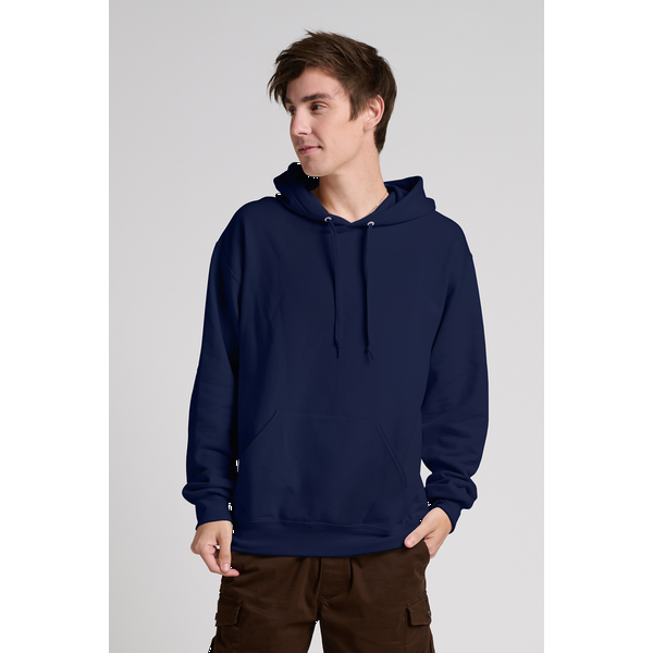 Jerzees® Ultimate™ CVC Ring Spun Cotton/Poly Hooded Unisex Sweatshirt