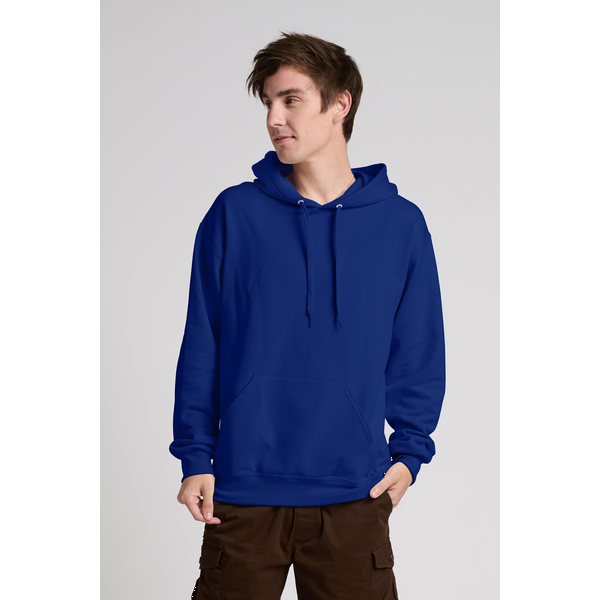 Jerzees® Ultimate™ CVC Ring Spun Cotton/Poly Hooded Unisex Sweatshirt
