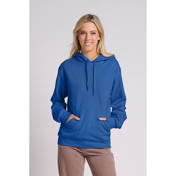 Jerzees® Ultimate™ CVC Ring Spun Cotton/Poly Hooded Unisex Sweatshirt