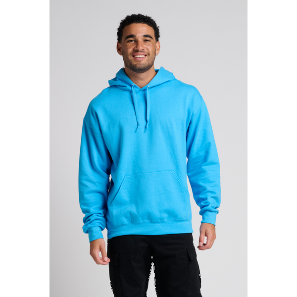 Jerzees® Ultimate™ CVC Ring Spun Cotton/Poly Hooded Unisex Sweatshirt