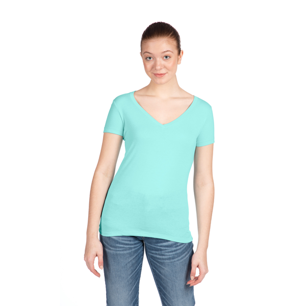 Next Level Apparel® Ideal Cotton/Poly Ladies' V-Neck Tee