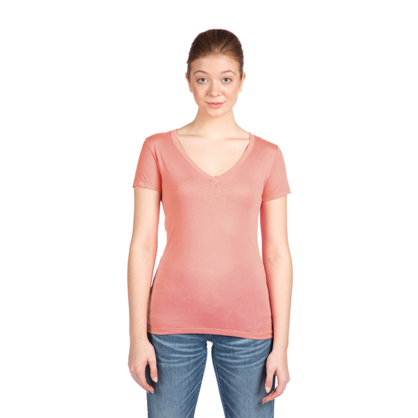 Next Level Apparel® Ideal Cotton/Poly Ladies' V-Neck Tee