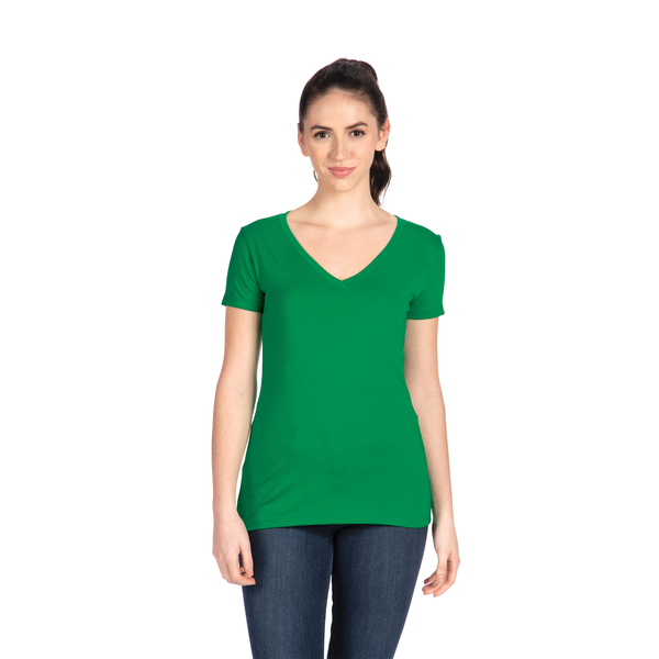 Next Level Apparel® Ideal Cotton/Poly Ladies' V-Neck Tee