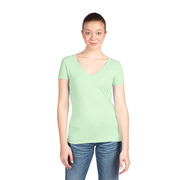 Next Level Apparel® Ideal Cotton/Poly Ladies' V-Neck Tee