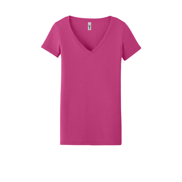 Next Level Apparel® Ideal Cotton/Poly Ladies' V-Neck Tee