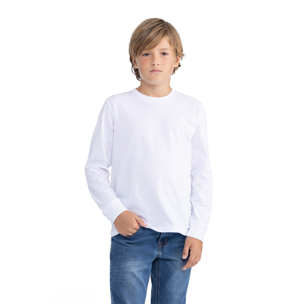 Next Level Apparel® Cotton Long Sleeve Youth Tee