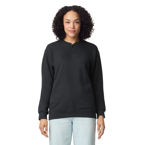 Gildan® Softstyle® Midweight Cotton/Poly Fleece Unisex 1/4 Zip