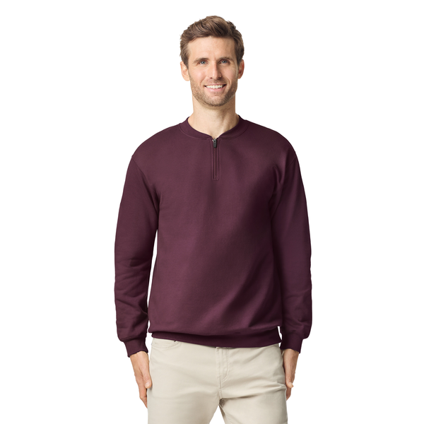 Gildan® Softstyle® Midweight Cotton/Poly Fleece Unisex 1/4 Zip