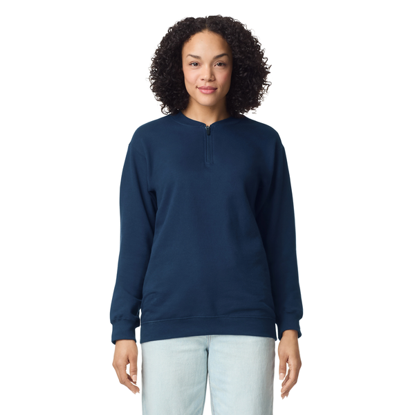 Gildan® Softstyle® Midweight Cotton/Poly Fleece Unisex 1/4 Zip