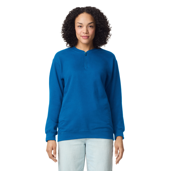 Gildan® Softstyle® Midweight Cotton/Poly Fleece Unisex 1/4 Zip