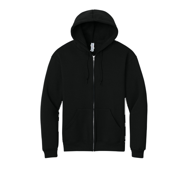 Jerzees® Rugged™ Hooded Cotton/Poly Unisex Full-Zip Sweatshirt
