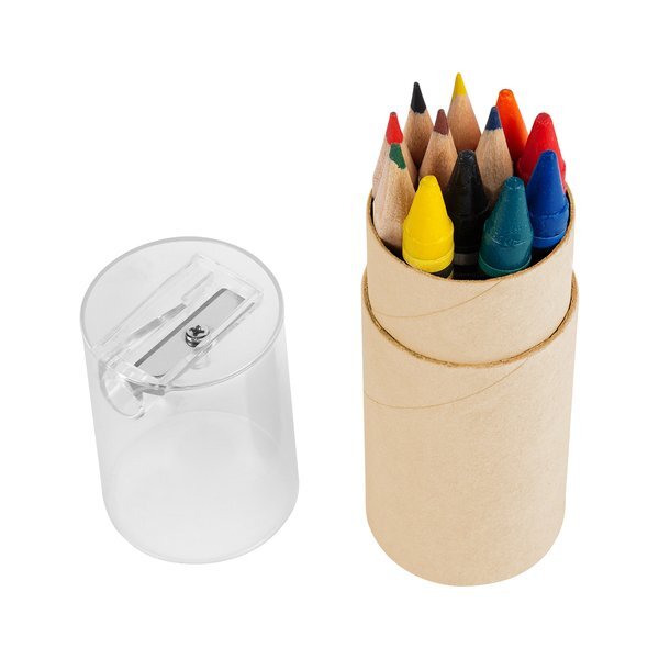 Twelve-Piece Crayon & Pencil Set