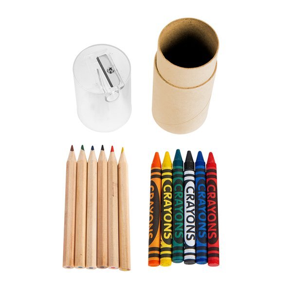 Twelve-Piece Crayon & Pencil Set
