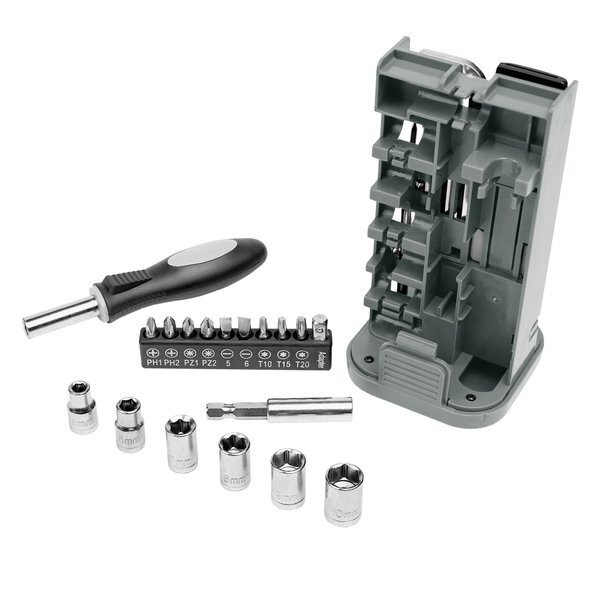 Twenty-Four Piece Tool Set w/ Rechargeable LED Light