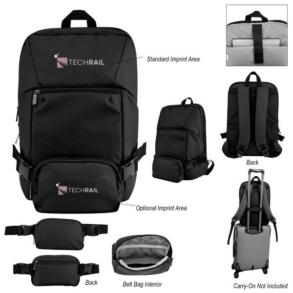 Yosemite rPET Backpack w/ Removable Belt Bag