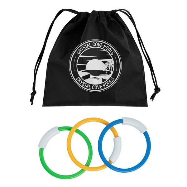 Hide & Go Swim Diving Rings in rPET Pouch