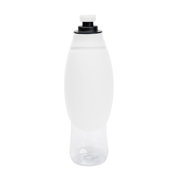 Recycled Pet Water Bottle & Dispensing Bowl, 21oz.
