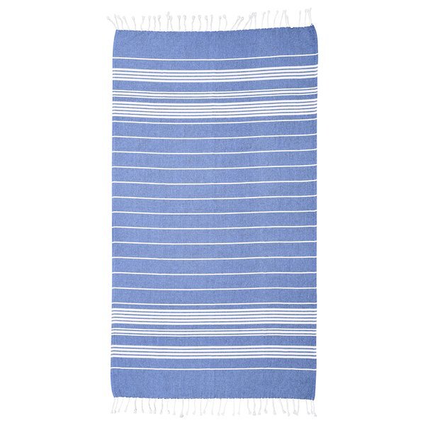 Recycled Cotton Beach Blanket w/ Tassle Fringe, 40" x 73"