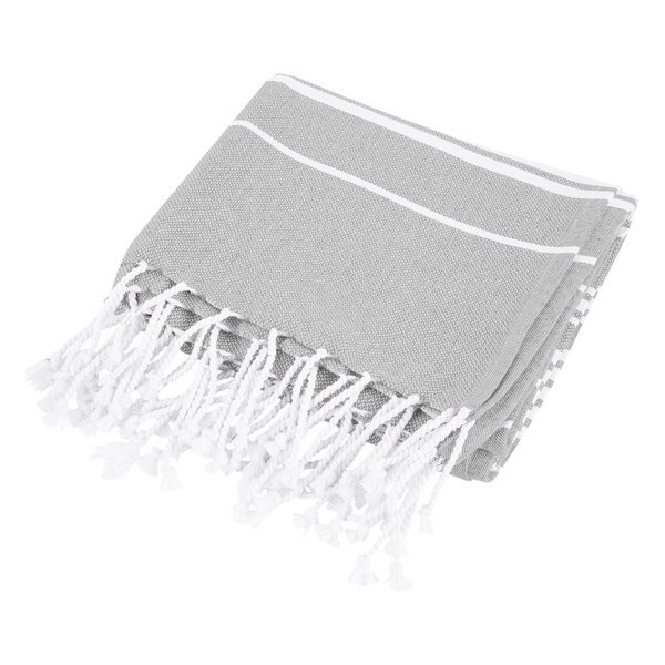 Recycled Cotton Beach Blanket w/ Tassle Fringe, 40" x 73"