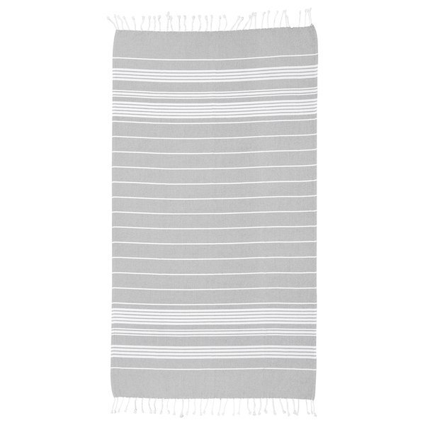 Recycled Cotton Beach Blanket w/ Tassle Fringe, 40" x 73"