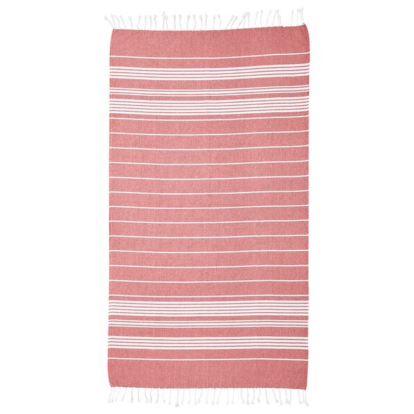Recycled Cotton Beach Blanket w/ Tassle Fringe, 40" x 73"