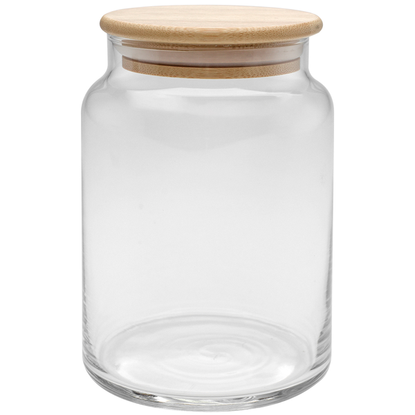 Apothecary Glass Jar with Bamboo Lid, 26 oz.
