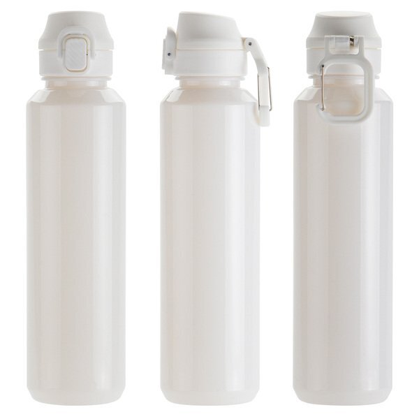 Switchback rPET Bottle w/ Snap-Top Lid & Carabiner, 27oz.