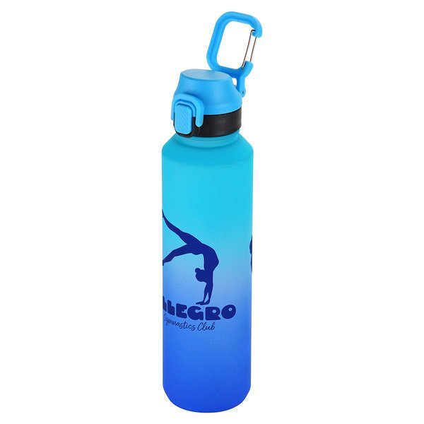 Chroma Tritan™ Bottle w/ Snap-Top Lid & Carabiner, 27oz.